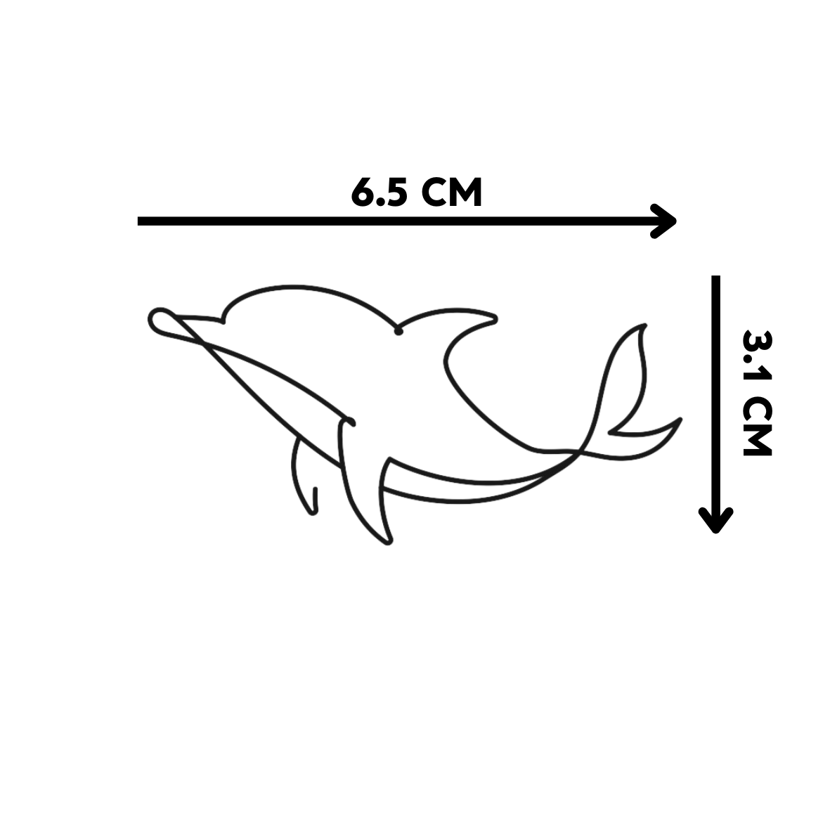 קעקוע דולפין ציורי