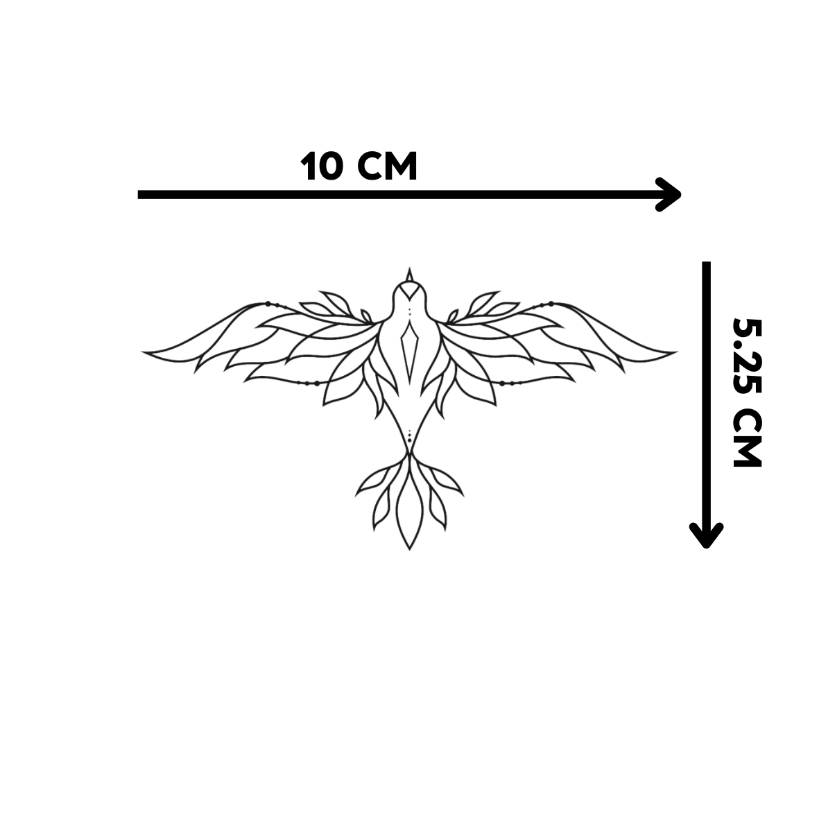 קעקוע ציפור עפה