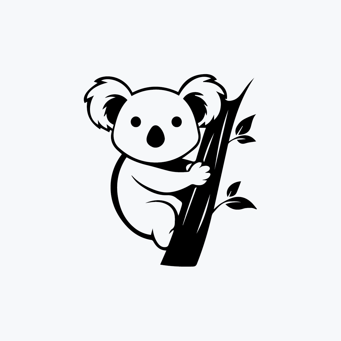 קעקוע קואלה מטפס