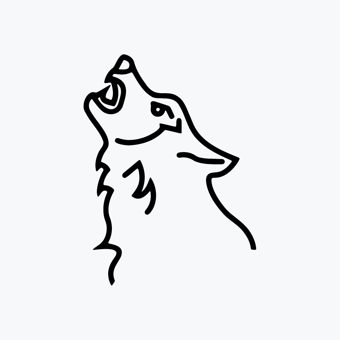 קעקוע זאב מיילל