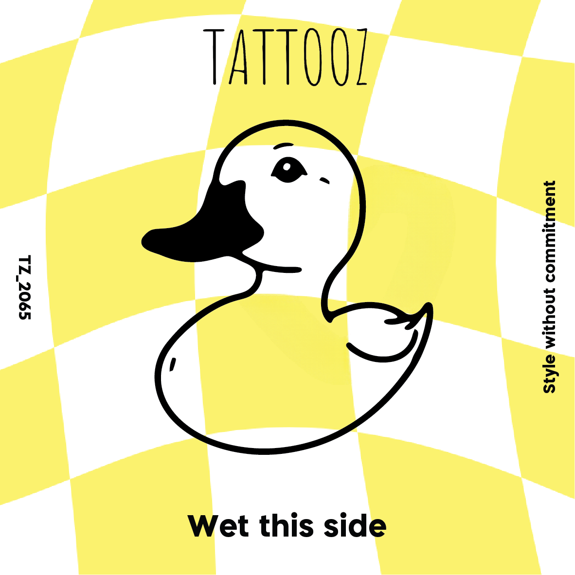 קעקוע ברווז חמוד