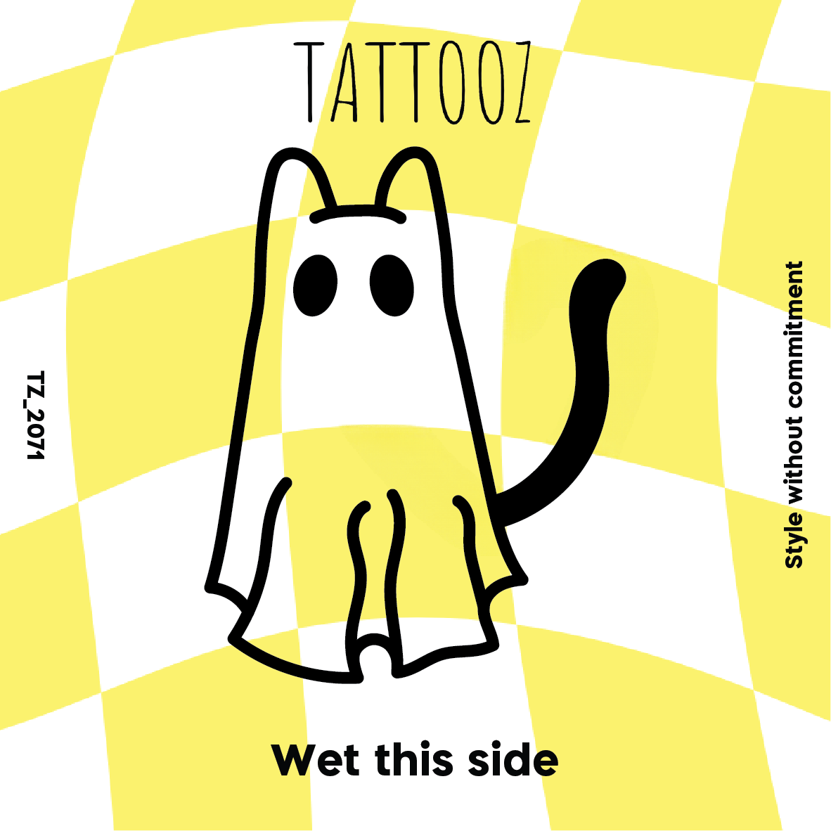 קעקוע רוח רפאים חתולי