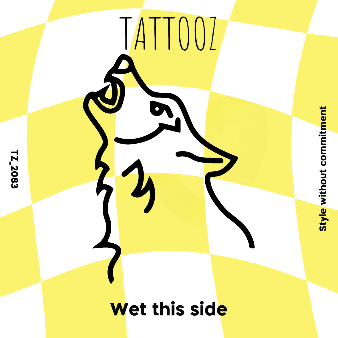 קעקוע זאב מיילל