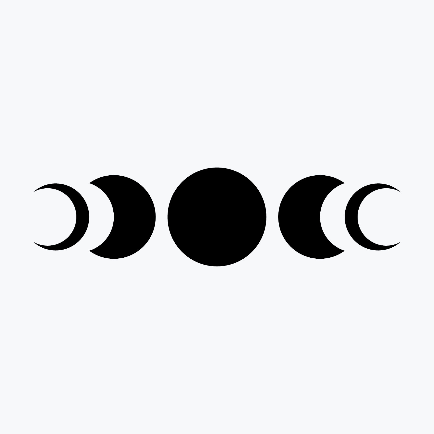 קעקוע צורות הירח