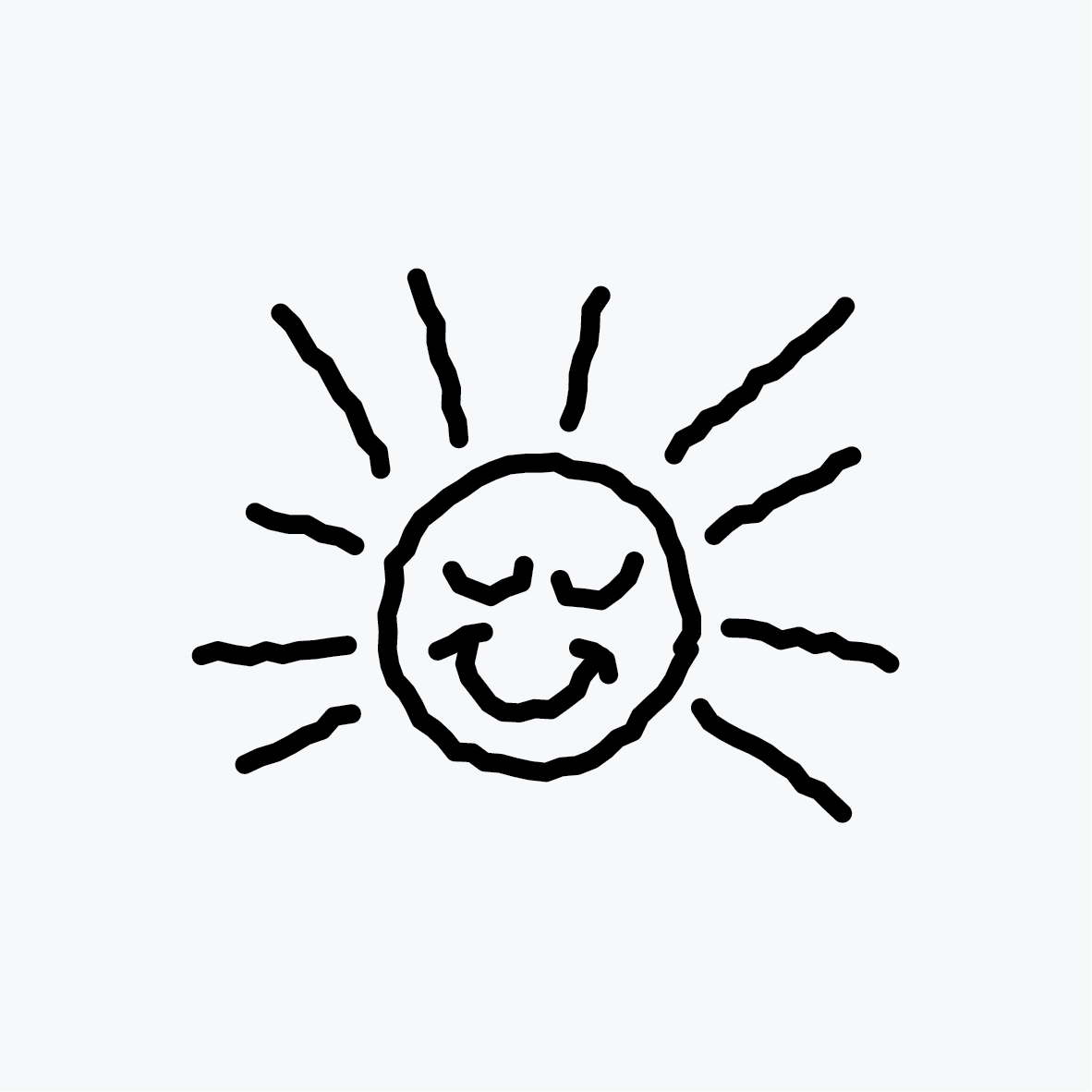 קעקוע שמש מחייכת