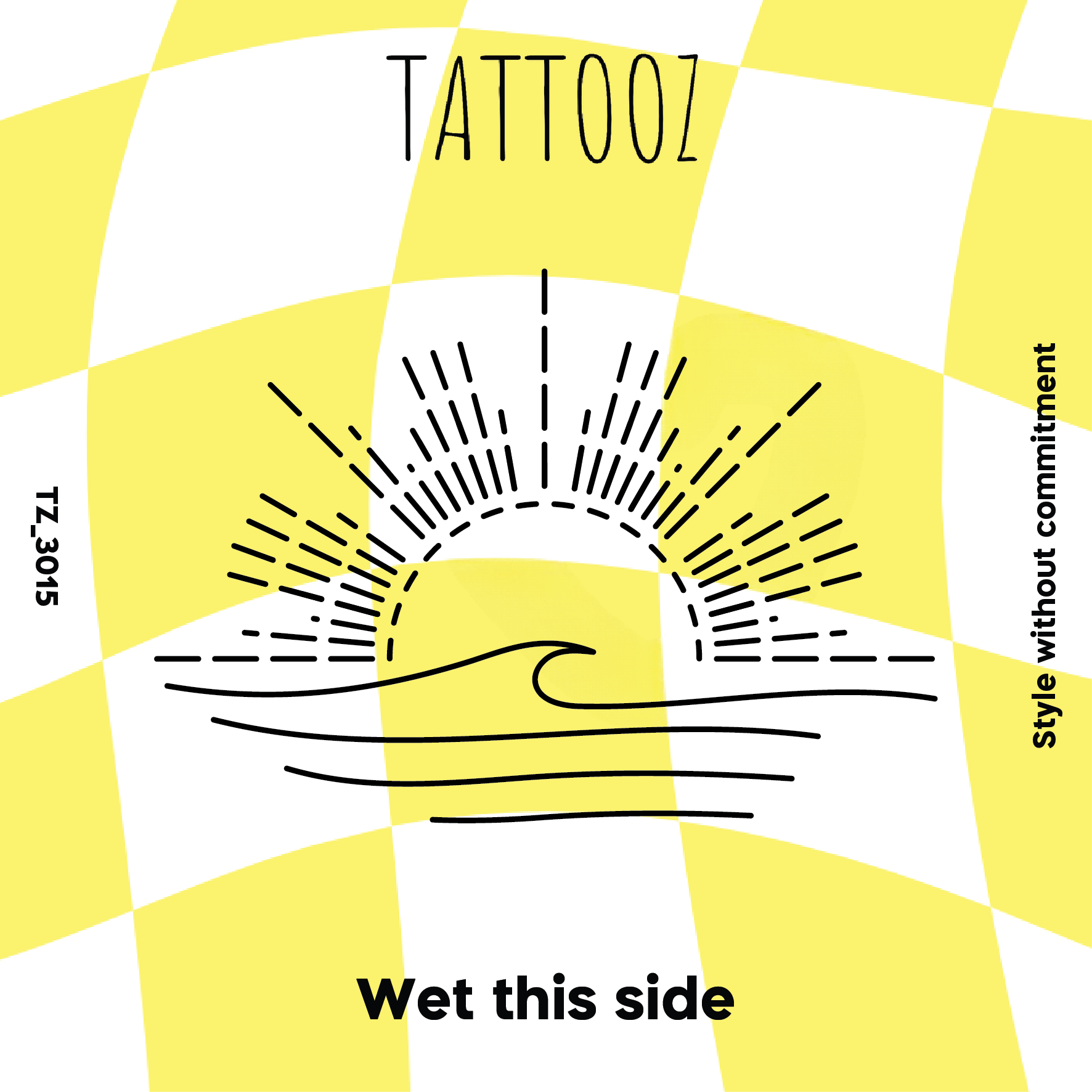 קעקוע גל ושקיעה