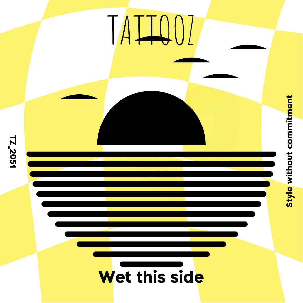 קעקוע שקיעה שקטה