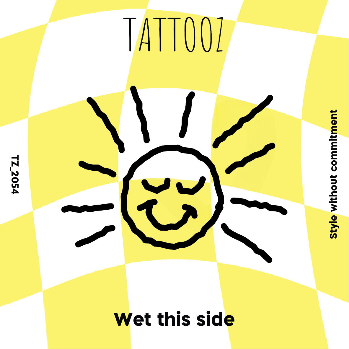 קעקוע שמש מחייכת