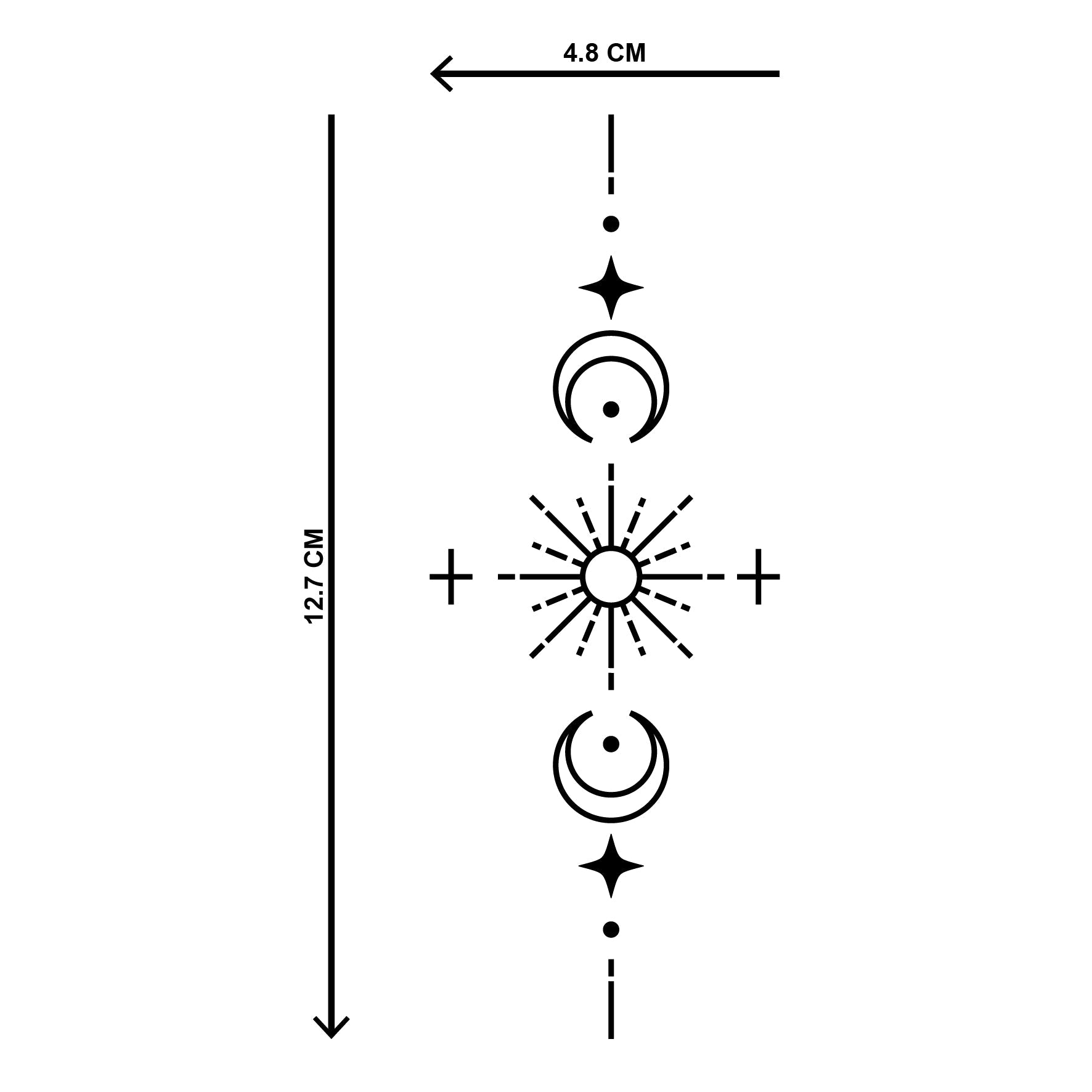 קעקוע מסלול הירח